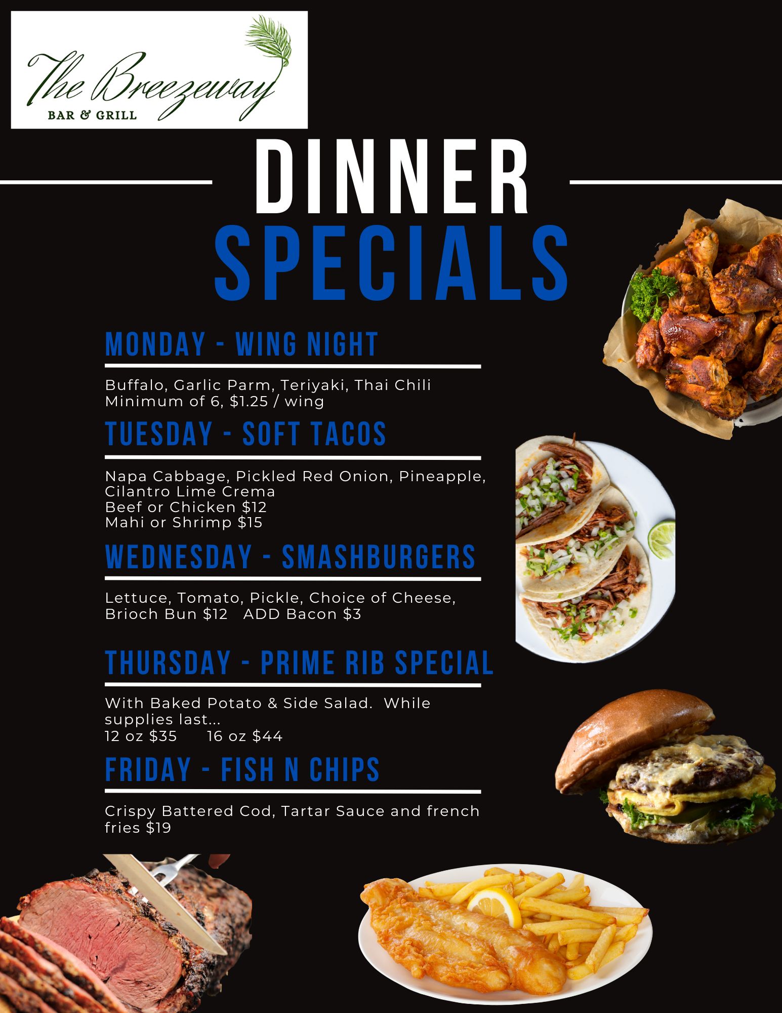Breezeway Menu Page 2